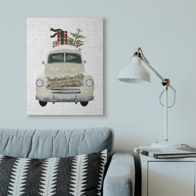 «Merry Christmas Snow Covered Truck», impression