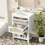 Meuble-lavabo simple de 24 po, lavabo intégré, peu encombrant, assemblage rapide, compatible avec les robinets de 4 po, lavabo en céramique, conception facile à utiliser, compatibilité facile-130611982