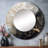 Miroir rond doré Golden Tree Tree Luminous Tangle III - Trees-97183312