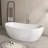 65'' Freestanding Soaking Acrylic Bathtub