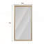 Miroir de plancher 32 po x 70 po avec structure en bois artificiel durable, conception élégante pour les chambres et les salons