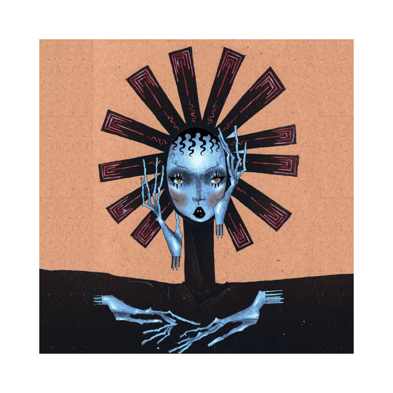 Blue Dalia by DEMÖ - Wrapped Canvas Gallery-Wrapped Canvas Giclée, 66.04 cm H x 66.04 cm W x 1.91 cm D