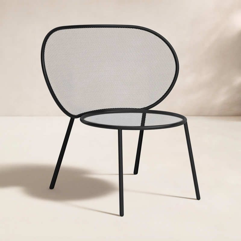 Chaise de patio Abberton, Noir