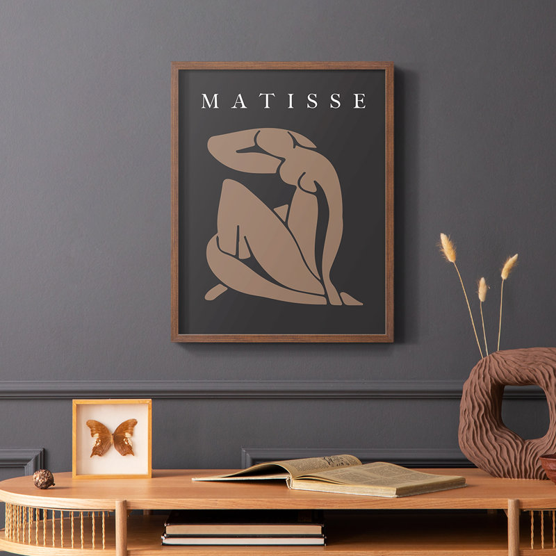 Matisse CECL XXVII, reproduction encadrée - bois massif, Brun, H 14 po x l 11 po
