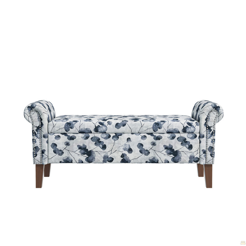 Banc de rangement avec accoudoirs roulés Wallen