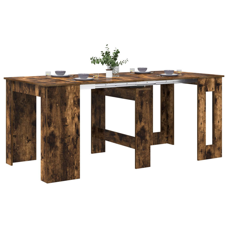 Extendable Dining Table, Smoked Oak