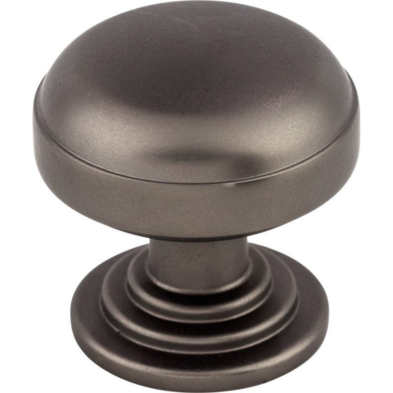 Ellis 1 1/4" Length Mushroom Knob, Ash Gray
