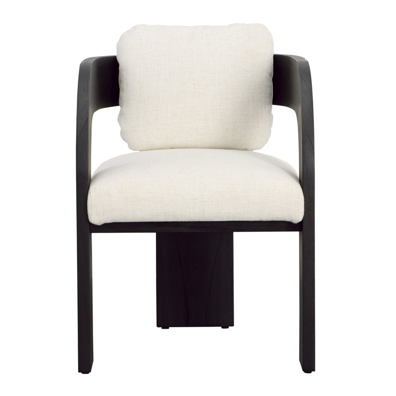 Maravi Linen Blend Upholstered Dining Table