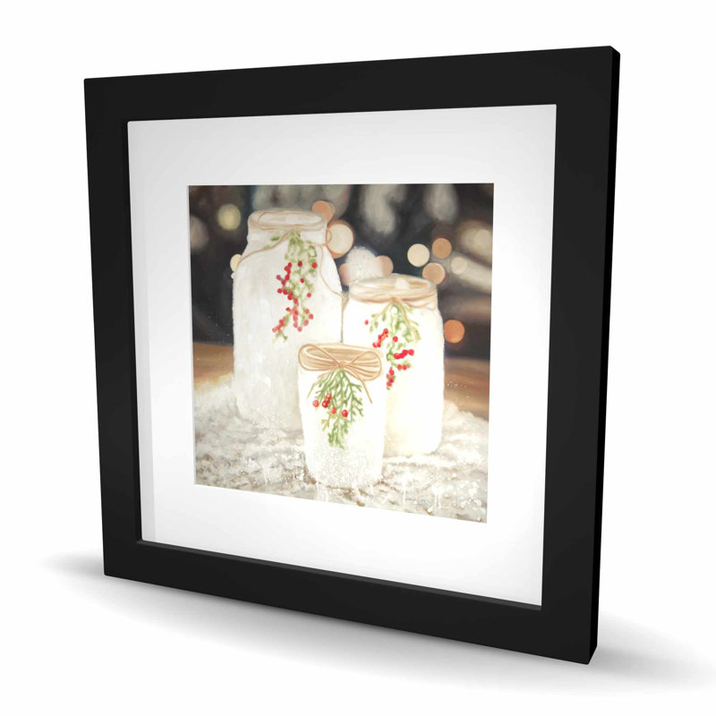 Bougies de Noël - décor de cuisine vert mat