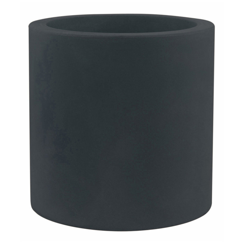 Pot à fleurs en résine Cilindro, H 24 po x l 23,5 po x P 23,5 po, Bleu