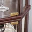 Vitrine d'angle vitrée d'angle pour vitrine de coin, vitrine d'angle pour le salon, armoire vitrée, collection Antique, vin, verre de bar, lumière incluse, cerisier foncé-28092573