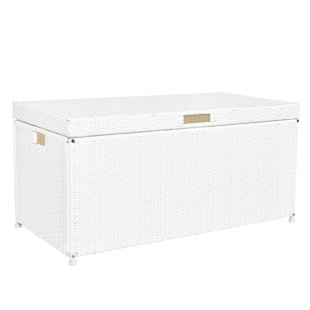 Boîte de rangement en latte de bois 70 gallons