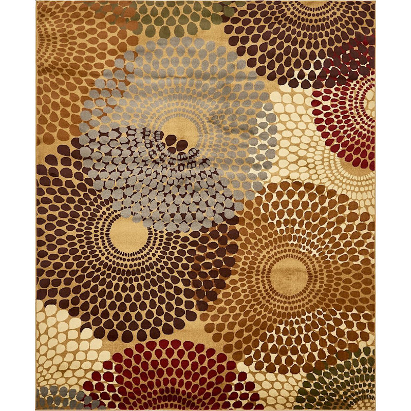 Tapis beige / brun Apex, Rectangle 9 pi x 12 pi