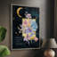 Moonlight Flowers III, reproduction encadrée - bois massif-771889543