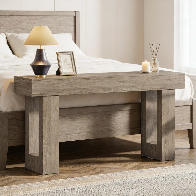 Console élégante, table d'appoint en bois, Gris