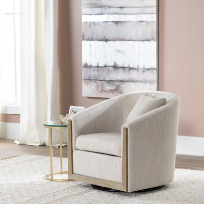 Fauteuil d'appoint pivotant rembourré