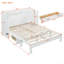 Lit escamotable avec grands tiroirs Murphy, blanc