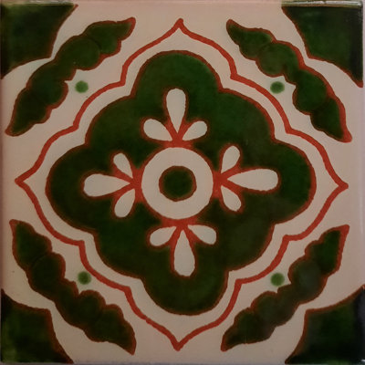 4.2" x 4.2" 9pcs TalaMex Toledo Talavera Mexican Tile