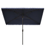 joss and main rectangle patio umbrella Treasure Garden 8x10 ft Outdoor (Rectangular, High-Perf Rectangular patio umbrella measures 15 long and 9 wide PURPLE LEAF Solar Powered Umbrella