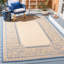 Tapis intérieur / extérieur naturel / bleu Arneshia-728627875