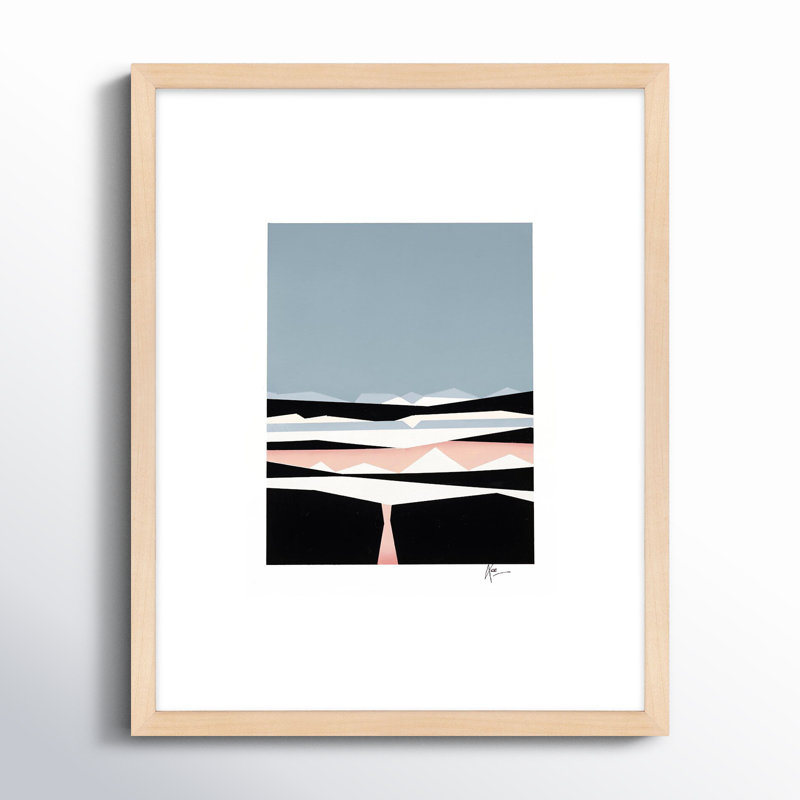 Waites 18 par Lee Lessem - Impression sur papier encadrée, Encadrement brun, H 20 po x l 16 po x P 1,25 po