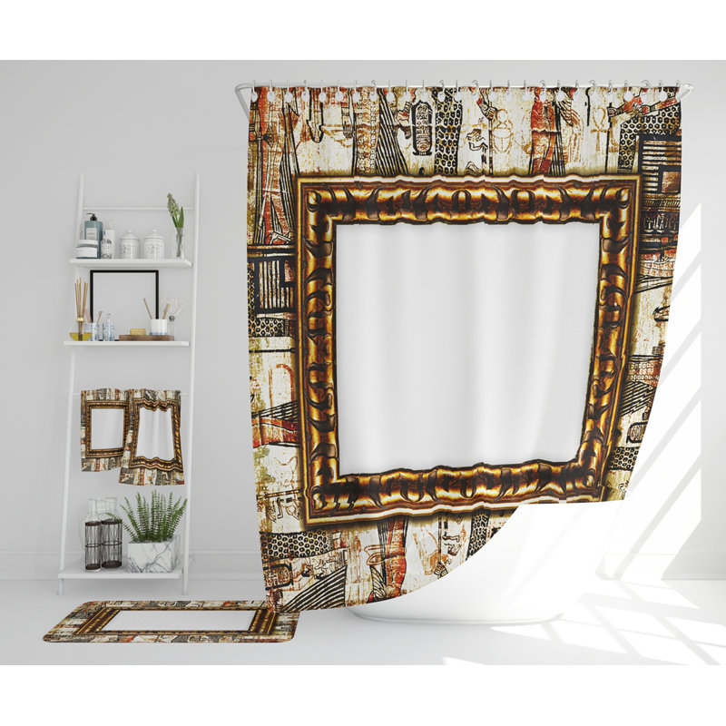 Neilesh Polyester Shower Curtain Set