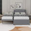 Lit plateforme double avec lit gigogne-107167760