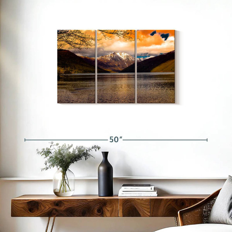 Alvord Lake At Mount Saint Helens, 20" H x 33" W