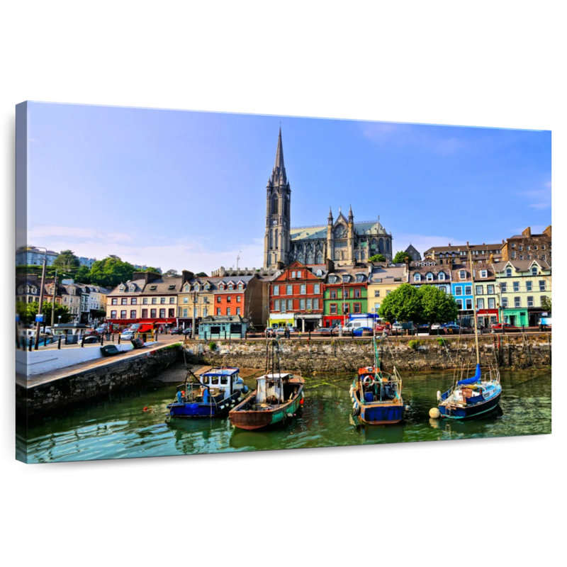 Ravi Cobh Harbor Boats, 24" H x 36" W