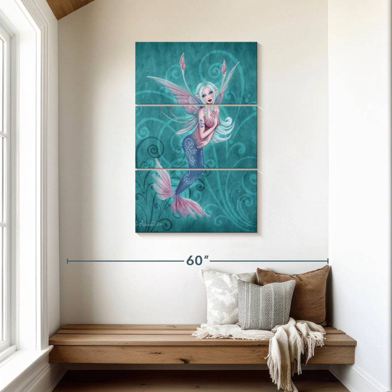 Fée Kelan Sprite corail, H 45 po x l 28 po