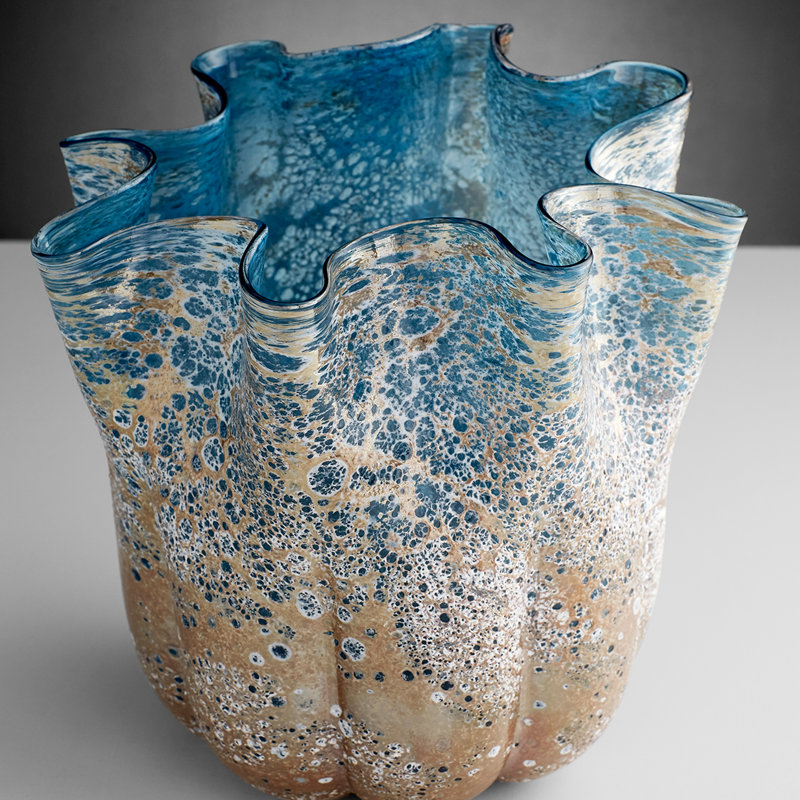 Meduse Glass Table Vase, 8.75" H x 13.75" W x 13.75" D