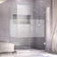 Porte de douche à charnière sans cadre 41,5 "x 72" avec technologie Clear Max Unidoor Plus-397598681