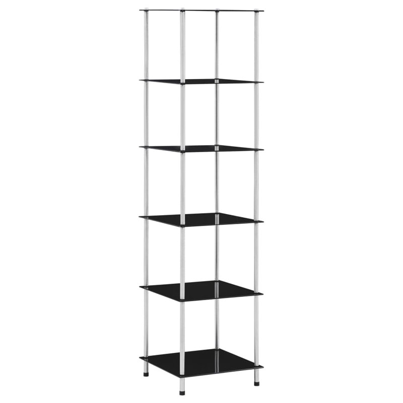 Gravette 40cm W Metal Shelving Unit, Black