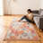 2'6'' x 10' Cream Area Rug, Washable Area Rugs, Low-Pile, Non-Slip Area Rugs for living room, bedroom, kitchen, dining room rug-437921079