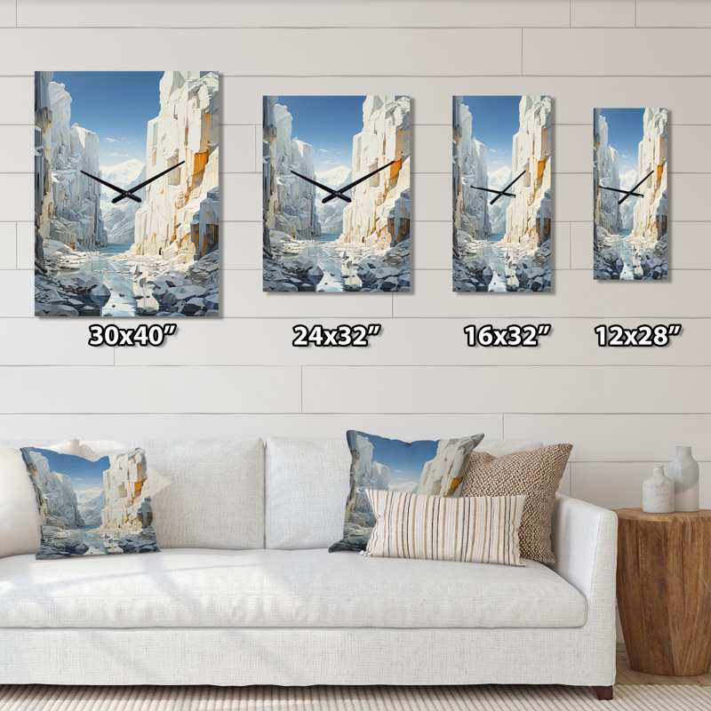 Bufard - Horloge murale surdimensionnée Glacier, Grand