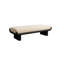 Banc à chaussures 39,37 po en bois massif blanc et noir Mid-Century-495816623