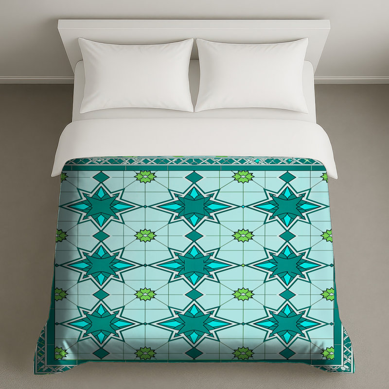 Housses de couette en mosaïque étoile, Grand lit