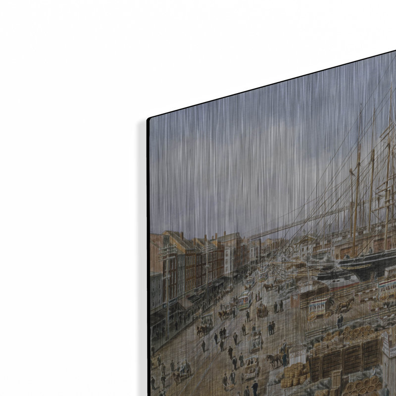 «Wall St. Ferry, Ny» par Stanton Manolakas, H 16 po x l 24 po