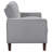 Grey Upholstered Tufted Loveseat