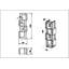 Agda 160cm H 38cm W Geometric Bookcase-1526832656