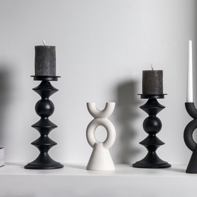Iron Tabletop Pillar, 27cm H x 14cm W x 14cm D