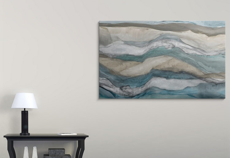 «Funkley Waves» par Pi Studio - impression, H 30 po x l 48 po x p 1,5 po, Toile