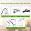 Lampe à pince simple de luxe et ampoule combinée en céramique de 150 W, gril à cage en acier avec thermomètre numérique pour reptiles, poulets et Amphibiens, argent