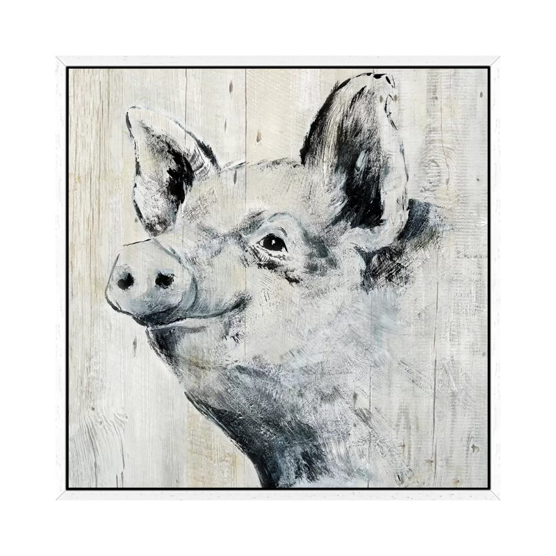 Howdy Neighbor II by Nan - Print on Canvas, White Framed, 93.98 cm H x 93.98 cm W