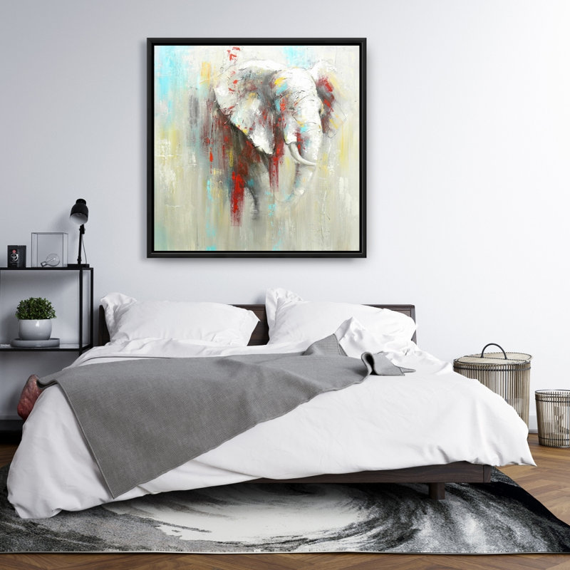 " Abstract Elephant With Paint Splash "