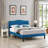 Kempst Upholstered Bed with Adjustable Headboard & Solid Wooden Slats, Under Bed Storage, No Box Spring Needed-817837570-818064138