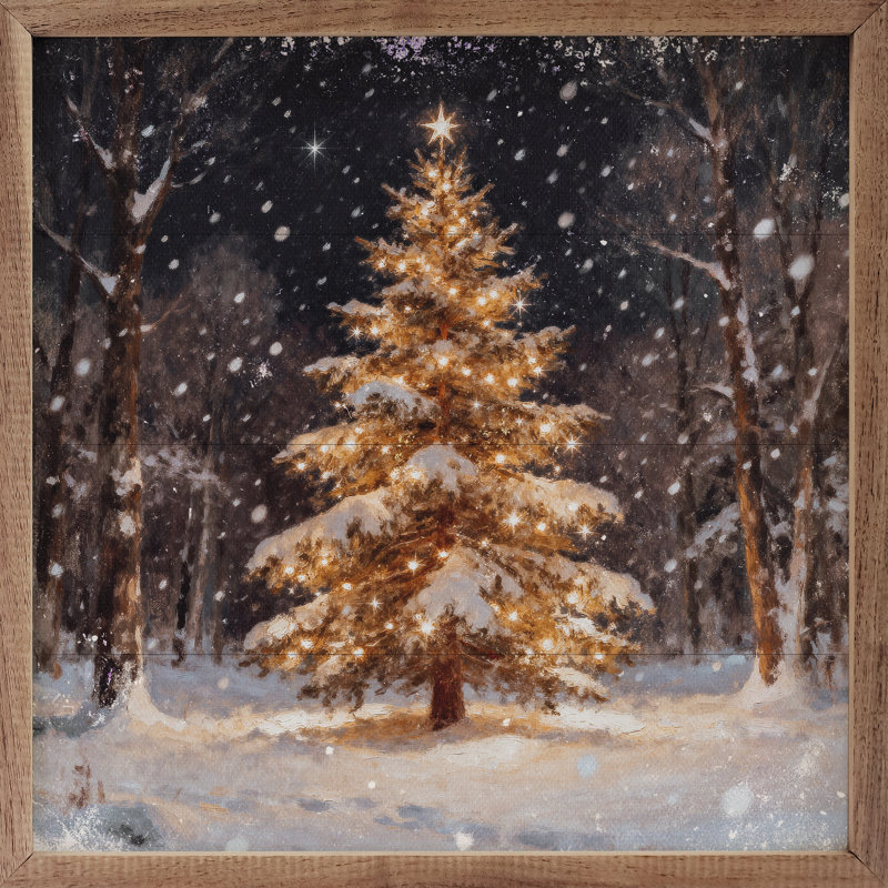 Arbre de Noël lumineux, H 12 po x l 12 po