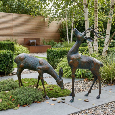 Dakota Animals Weather Resistant Metal Garden Statue