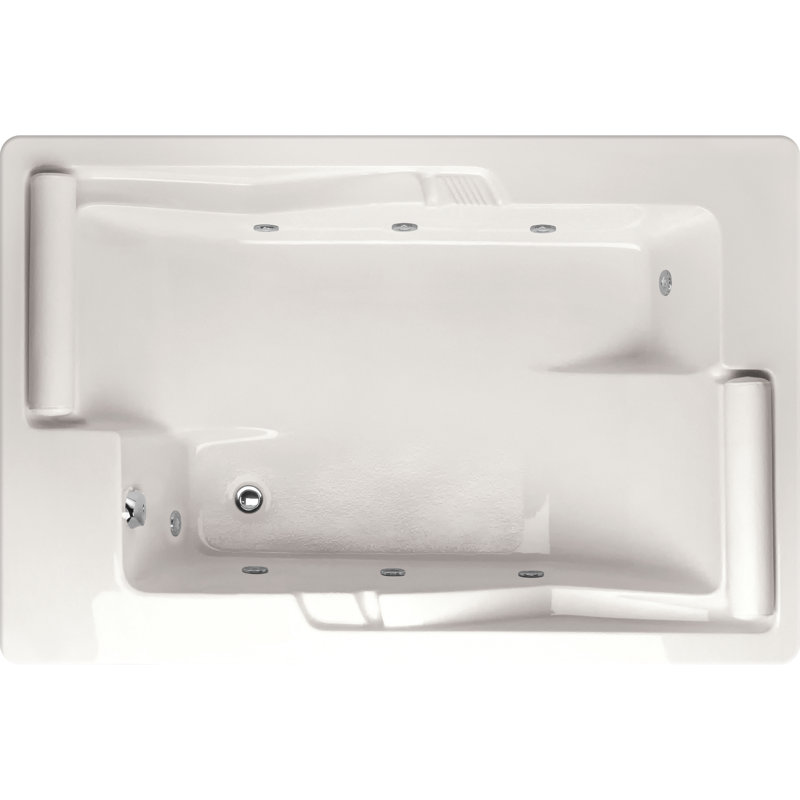 Ashley 72'' L Bathtub, Bone, Matte Black