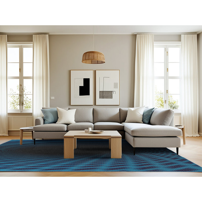 Geometric Indoor Rug, Rectangle 8' x 12'